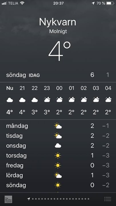 Gräsodlarn är nöjd med väderleksrapporten! Det bästa för gräsmattorna är om marken får frysa…
