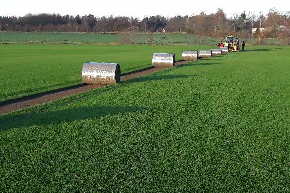 Mälarturf gör november lite grönare innan det blir vitt på marken️️