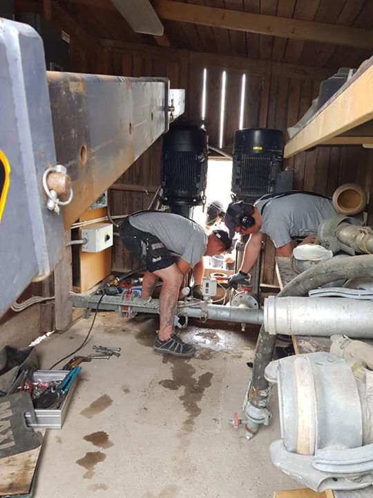 Nu kan vi snart pumpa ännu mer vatten #ännumerpumpkapacitet