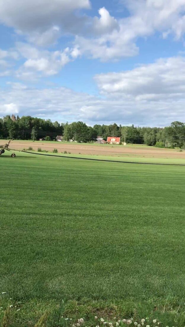 Bevattningen på väg ut igen igår fick den vila men nu är det dags…