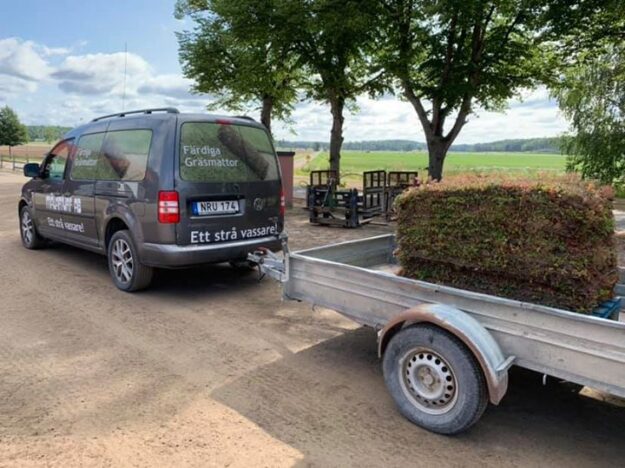 Sedum på väg till kund