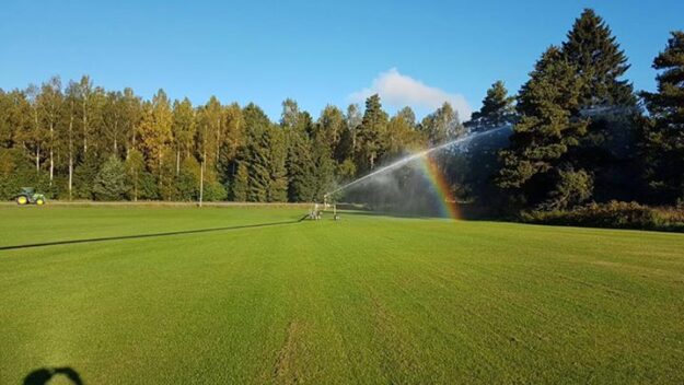 Ovanligt att bevattningen går i september️️