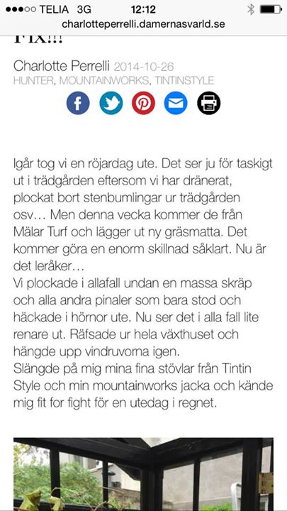 Kul att vi är omnämnda på en kändisblogg!
